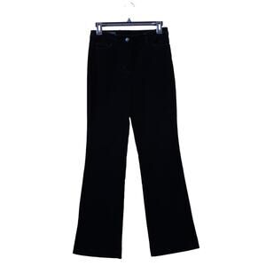 Escada Velvet Vintage Y2K Flare Jean Pants Bottom Black Size 34 US 2